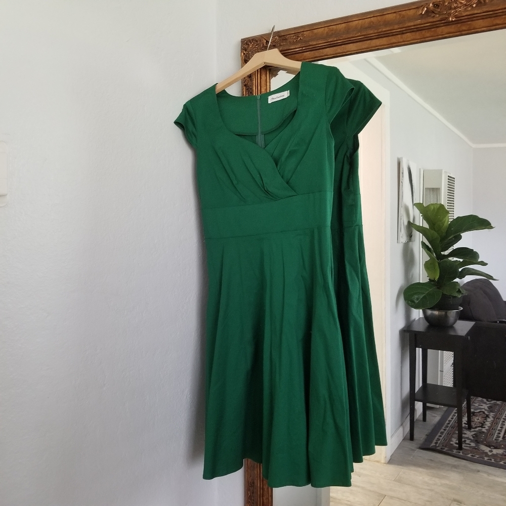 Bbonfinedress Green vintage-style dress